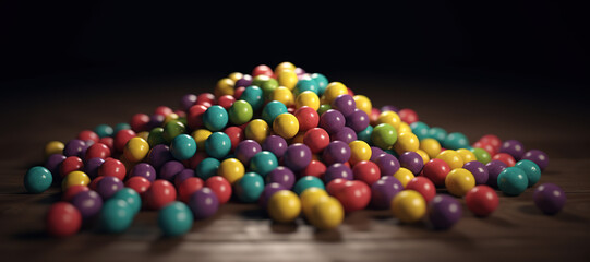 colorful circle balls 64