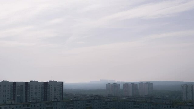 Timelapse of haze in Moscow