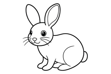 easter bunny coloring book for small kids vector 6.eps