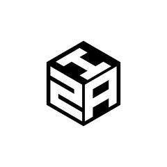 ZAI letter logo design with white background in illustrator, cube logo, vector logo, modern alphabet font overlap style. calligraphy designs for logo, Poster, Invitation, etc.