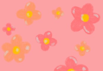 seamless background with flowers