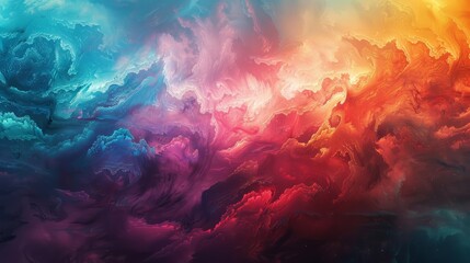 Abstract colorful cloud pattern - obrazy, fototapety, plakaty