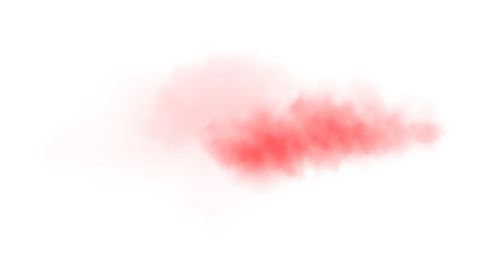 Red smog clouds on floor. Fog or smoke. Isolated transparent special effect. Morning fog over land or water surface. Magic haze. PNG.
