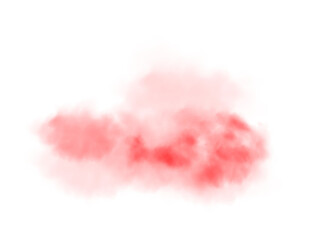 Red smog clouds on floor. Fog or smoke. Isolated transparent special effect. Morning fog over land or water surface. Magic haze. PNG.
