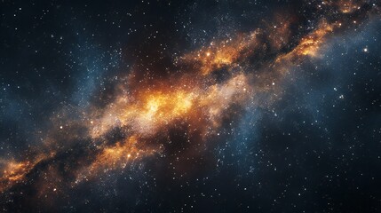 Cosmic ballet of stars set against the backdrop of the Milky Way galaxy.