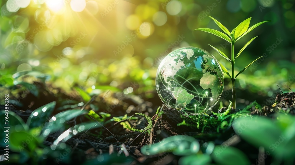 Aufkleber sustainable development goals. sustainable technology concept...