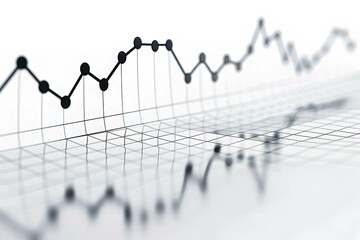 Financial and stock chart graph wallpaper or background. a line graph showing the performance of a particular stock over time - obrazy, fototapety, plakaty