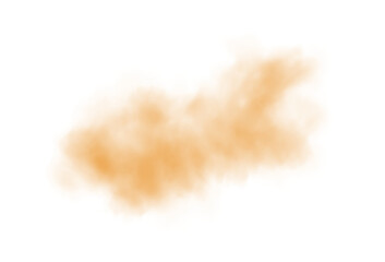 Yellow smog clouds on floor. Fog or smoke. Isolated transparent special effect. Morning fog over land or water surface. Magic haze. PNG. - obrazy, fototapety, plakaty