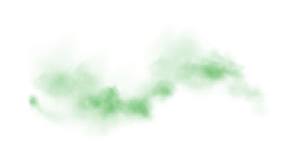 Obraz premium Green smog clouds on floor. Fog or smoke. Isolated transparent special effect. Morning fog over land or water surface. Magic haze. PNG. 