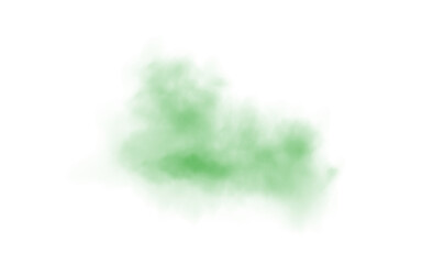 Fototapeta na wymiar Green smog clouds on floor. Fog or smoke. Isolated transparent special effect. Morning fog over land or water surface. Magic haze. PNG. 