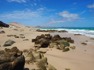 Naadloos Behang Airtex Sotavento Beach, Fuerteventura, Canarische Eilanden Fuerteventura - herrlicher Strand zwischen Costa Calma und Jandia