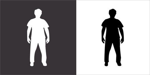 Ilustration Vector graphics of Tai-Chi Silhouette icon