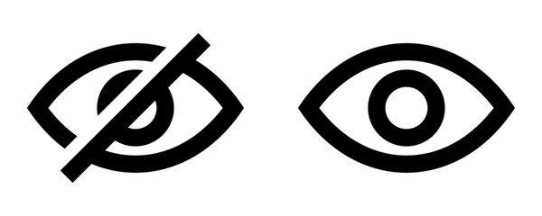 view and unview eye icon	

