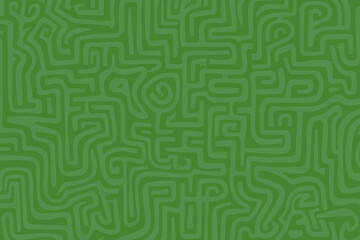 Green Background With Maze Pattern
