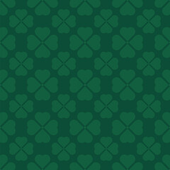 clover four leaves seamless pattern background