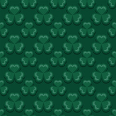 clover four leaves seamless pattern background