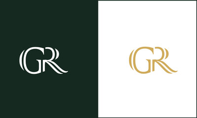 GR, RG, G, R, Abstract Letters Logo monogram