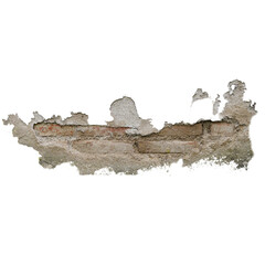 exposed concrete on the wall