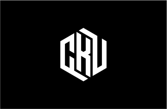 CKU creative letter logo design vector icon illustration