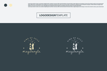 awesome Magic Logo Design composition classic style