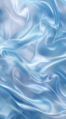 Obraz premium blue flowing silky fabric