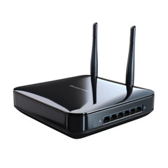 wireless router isolated on transparent background PNG