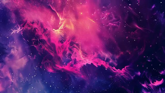 Cosmic space and stars, computer generated abstract background