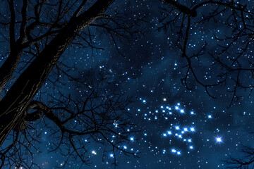 night sky and stars and constellations, milky way. space background filled with galaxies and...