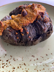 Fresh butter and coco croissant.