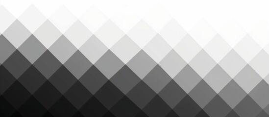 Triangles gradient abstract white to black pattern background - obrazy, fototapety, plakaty