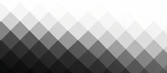 Fotobehang Triangles gradient abstract white to black pattern background © RMedia