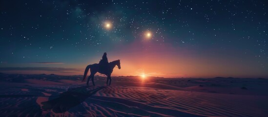 Mystical Journey Lone Rider Under