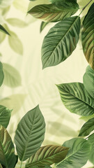 Obraz premium green leaves background