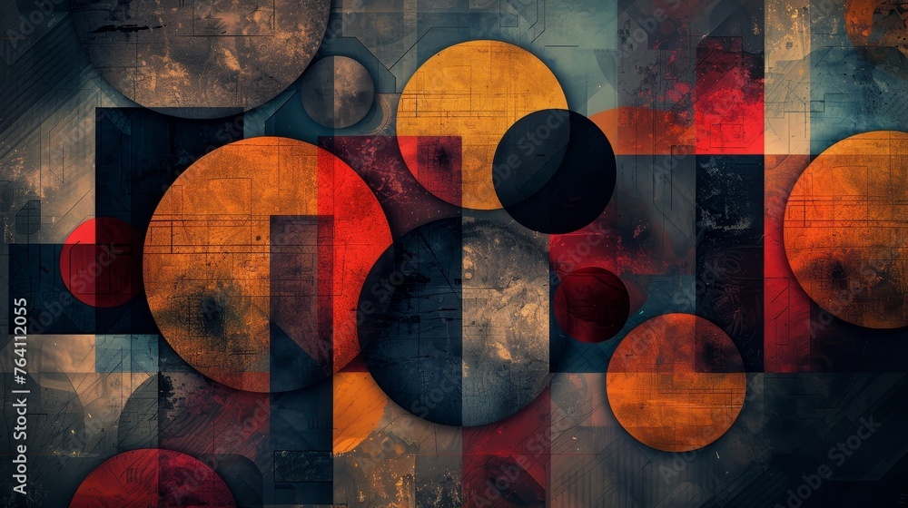 Poster graphic resources: a collection of abstract geometric shapes and patterns