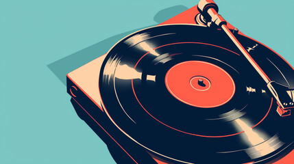 record turntable city pop style