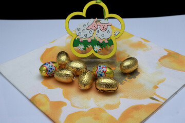 Petit agneau et décoration pascale