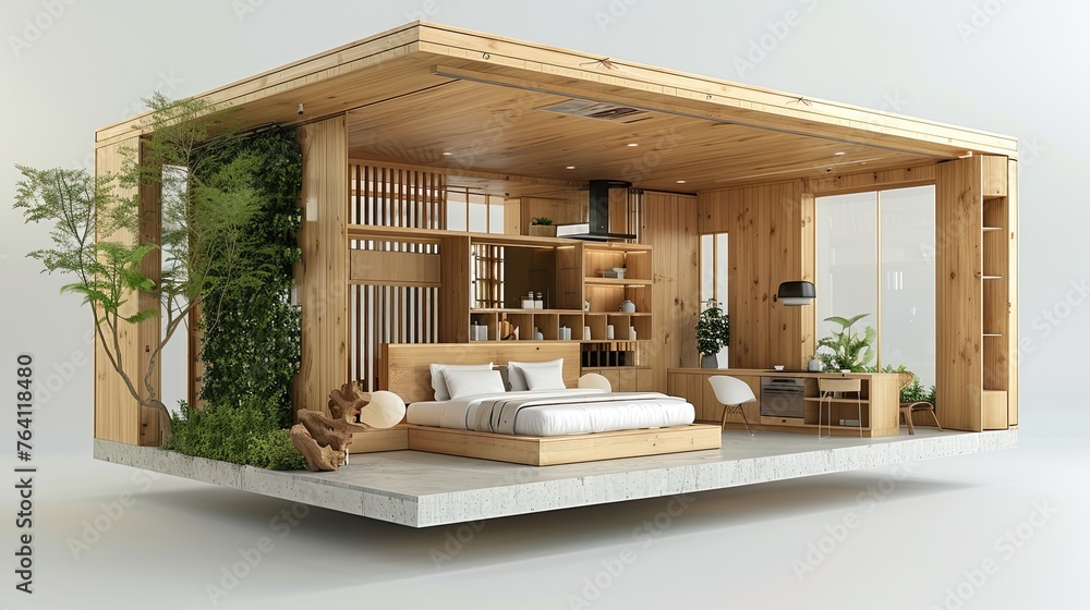 Poster a modular wall system for easy reconfiguration of living spaces