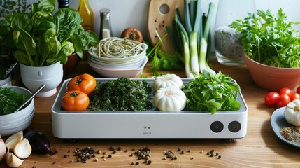 A smart kitchen scale that suggests recipes based on weight inputs