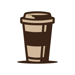 Disposable cup of coffee, icon,vector