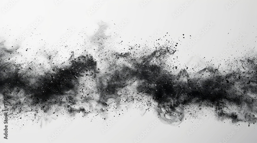Leinwandbilder This is an abstract modern noise. Small particles of debris and dust. Distressed uneven background. Grunge texture overlay with coarse and fine grains isolated on white background. Modern