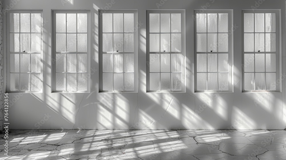 Aufkleber Isolated modern shadows of transparent objects and paper. Multi-colored shadows. Modern collection of wall and floor shadows.