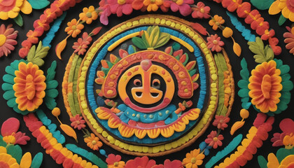Photo Of Cempasãºchil Decoration Icon For Cinco De Mayo