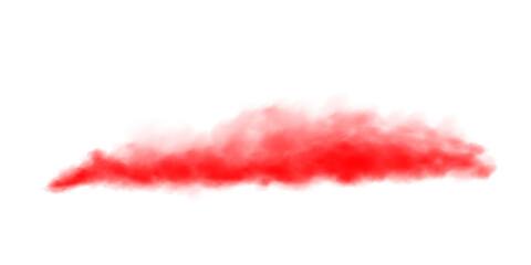 Red fog in slow motion. Realistic atmospheric red smoke. Red fume slowly floating rises up. PNG.

