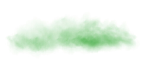Fototapeta na wymiar Green fog in slow motion. Realistic atmospheric green smoke. Red fume slowly floating rises up. PNG. 