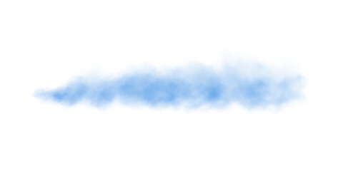 Blue fog in slow motion. Realistic atmospheric blue smoke. Red fume slowly floating rises up. PNG.
 - obrazy, fototapety, plakaty