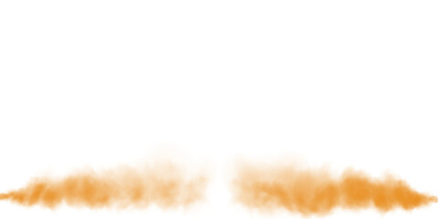 Yellow fog in slow motion. Realistic atmospheric yellow smoke. Red fume slowly floating rises up. PNG.
