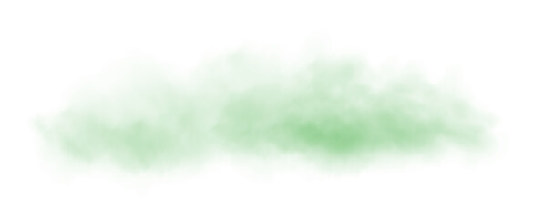 Green fog in slow motion. Realistic atmospheric green smoke. Red fume slowly floating rises up. PNG.
