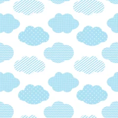 Behangcirkel Cloud Vector Pattern, Cloud vector Design, Cloud Cute Vector Pattern, Cute Vector Pattern, Cloud icon Silhouette, Cloud Pattern illustration © Creative art