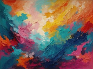 modern impressionism technique wall poster print template abstract painting art hand drawn by dry brush of paint background texture oil painting style artistic pattern for web or graphic design