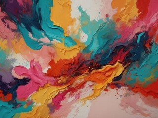 modern impressionism technique wall poster print template abstract painting art hand drawn by dry brush of paint background texture oil painting style artistic pattern for web or graphic design
